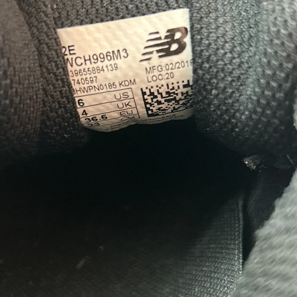 New Balance Tennis 996 Women's WCY996S3 Black/Mint Sneaker Shoes US 6 Pickleball